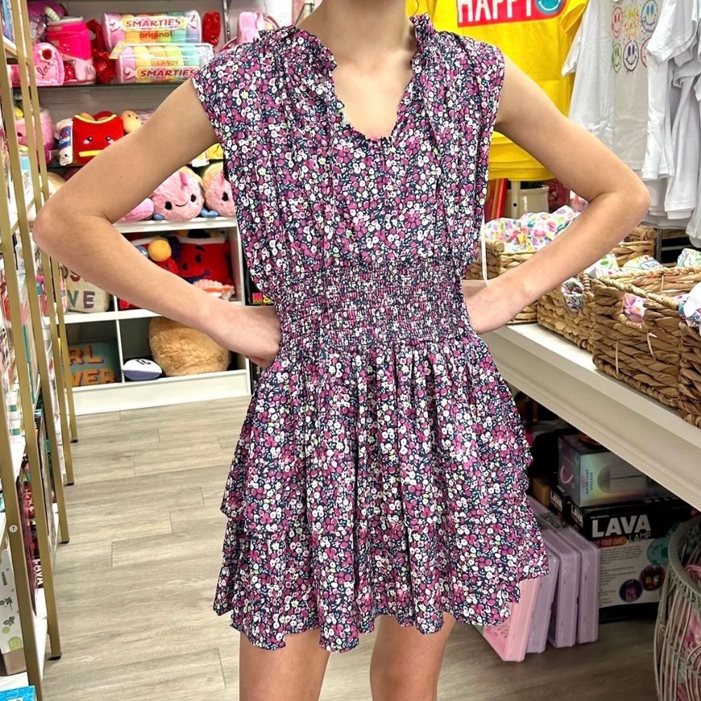Tweenstyle by Stoopher Floral Tiered  Dress